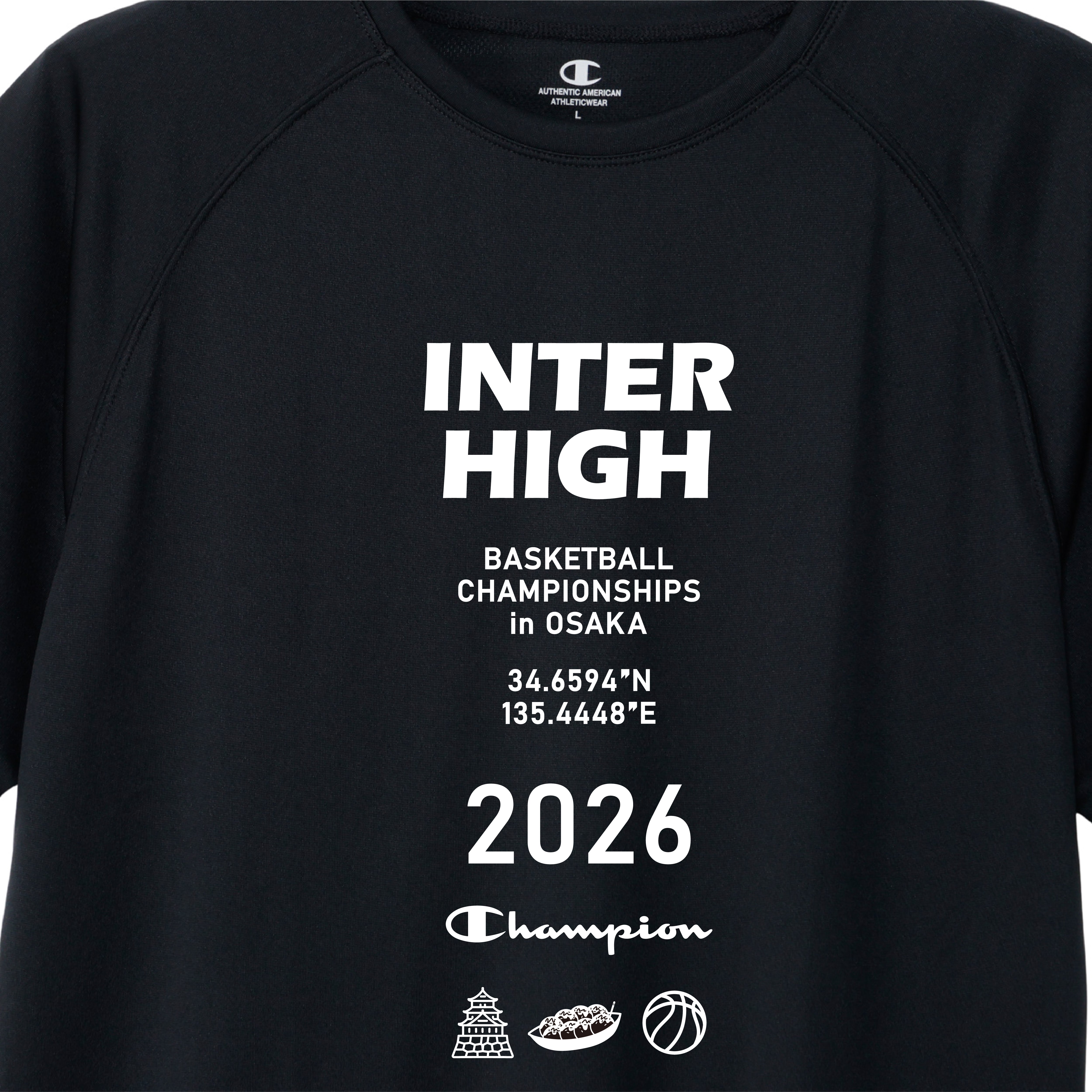 大阪府 インターハイ2026 バスケットボール競技 Tシャツ (C8-EB303)