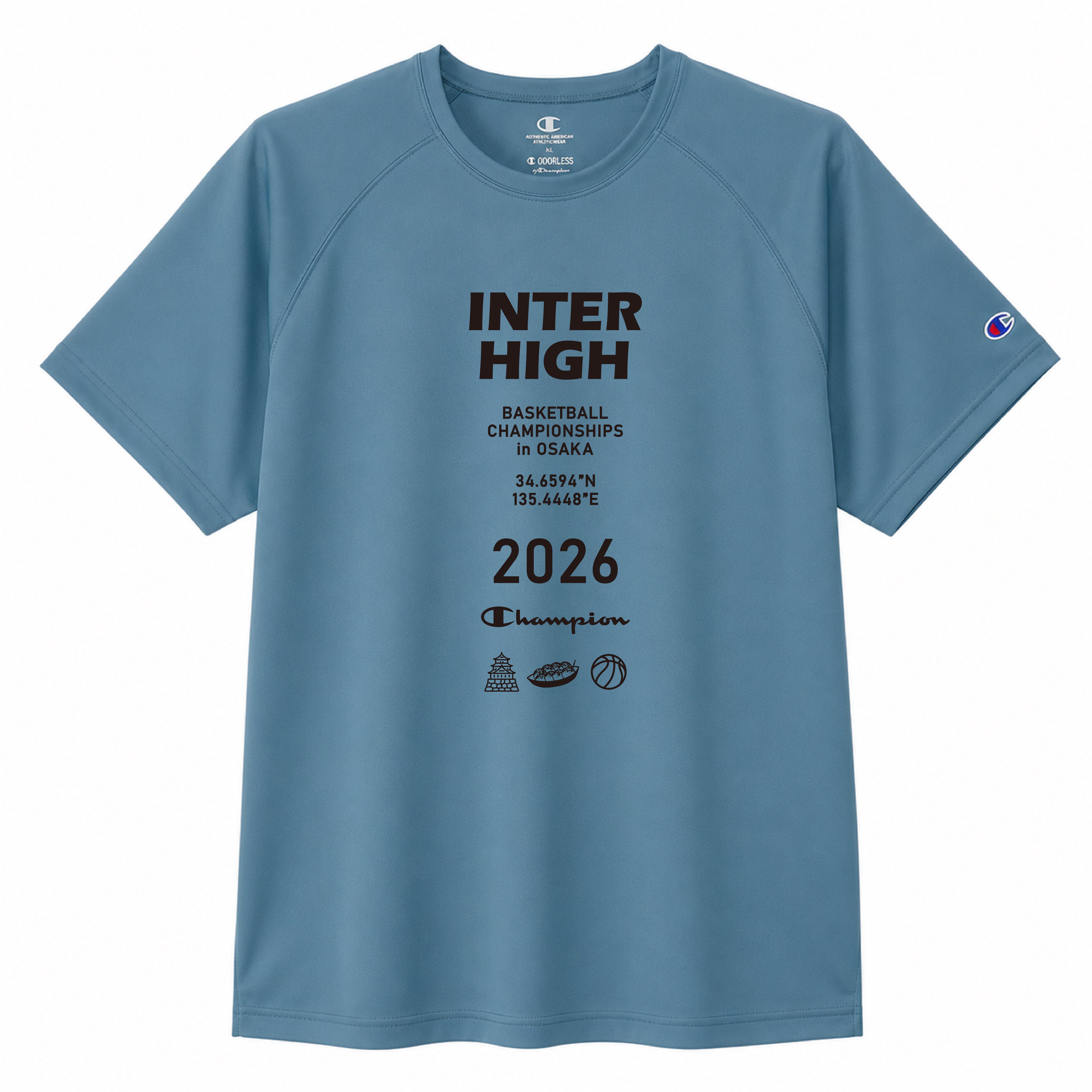 大阪府 インターハイ2026 バスケットボール競技 Tシャツ (C8-EB303)