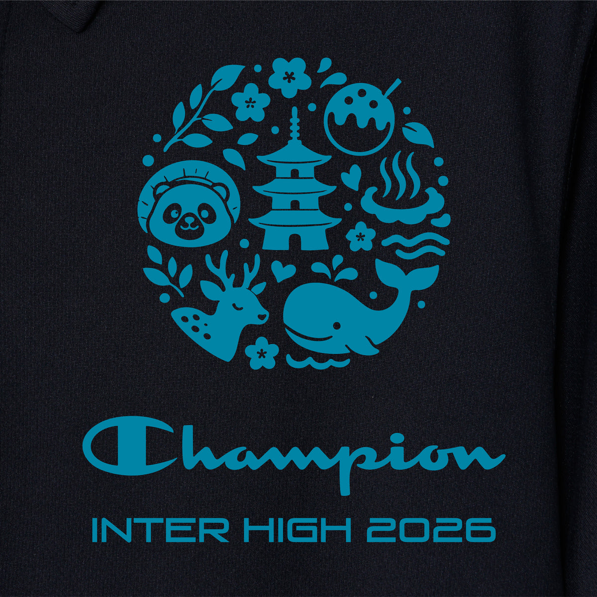 インターハイ2026 共通デザイン ボタンダウンポロ (C8-ES302)
