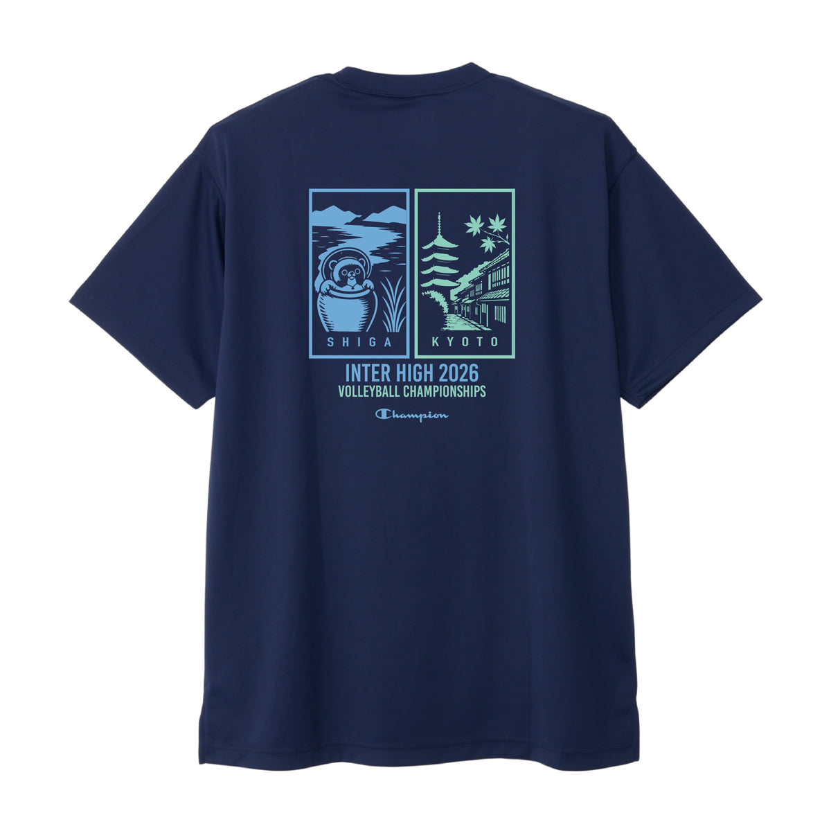 滋賀県 / 京都府 インターハイ2026 バレーボール競技 Tシャツ (C8-EV302)