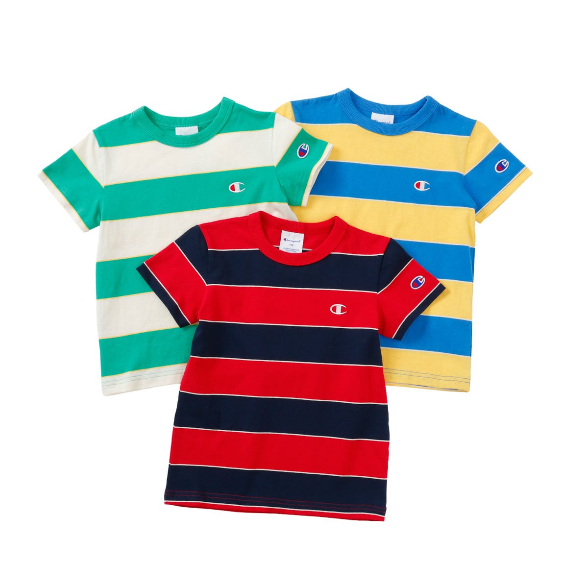 キッズ ボーダーショートスリーブTシャツ (CK-D322)