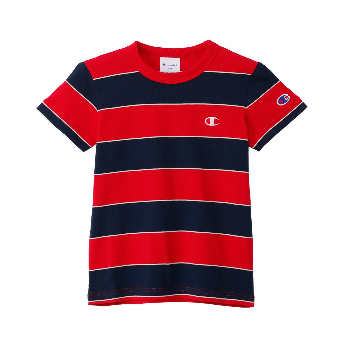 キッズ ボーダーショートスリーブTシャツ (CK-D322)
