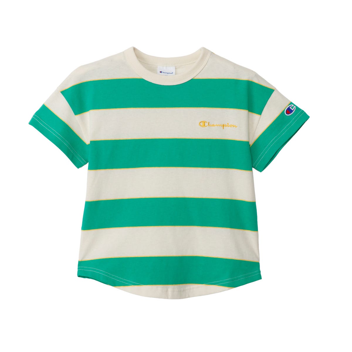 キッズ ボーダーショートスリーブTシャツ (CK-D323)