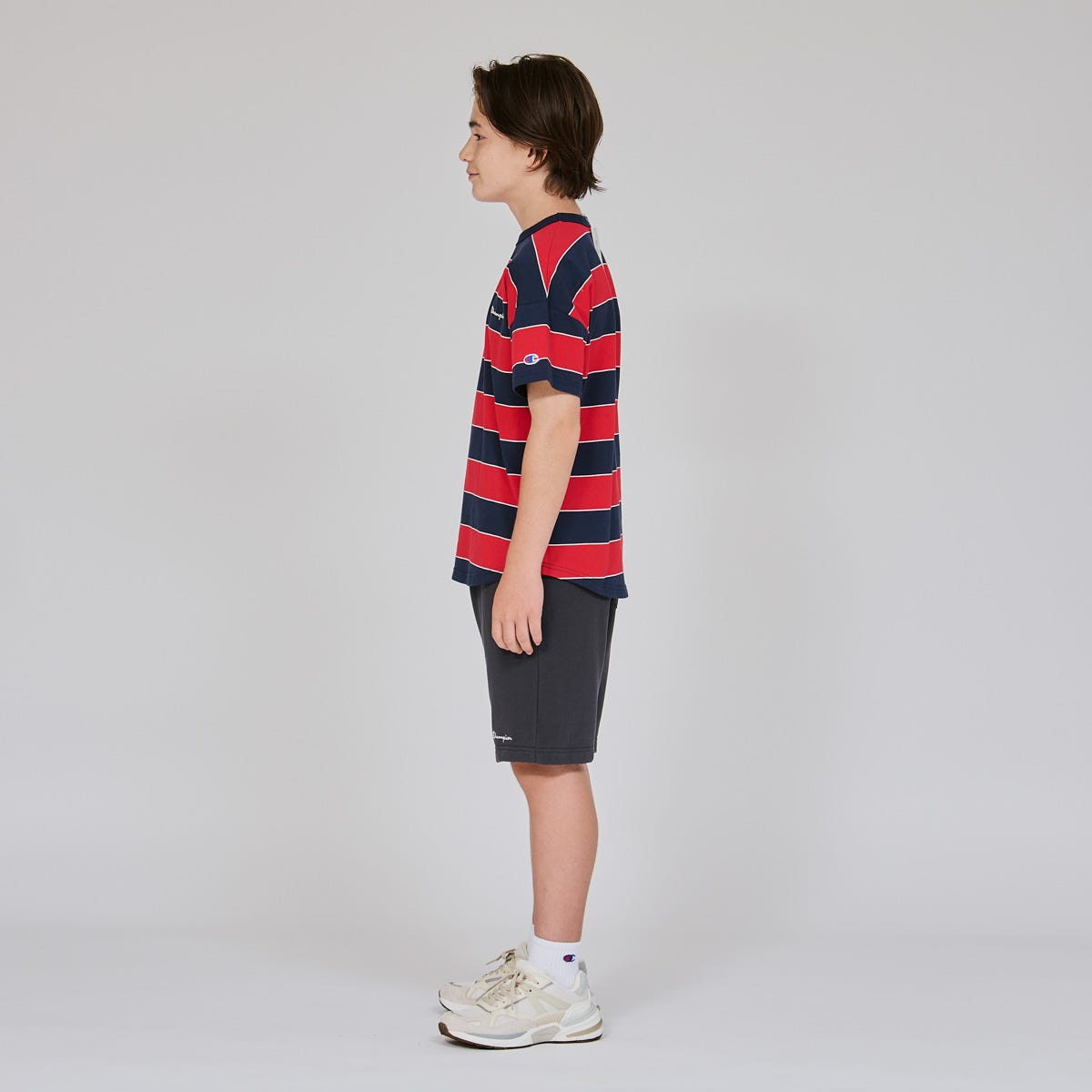 キッズ ボーダーショートスリーブTシャツ (CK-D323)