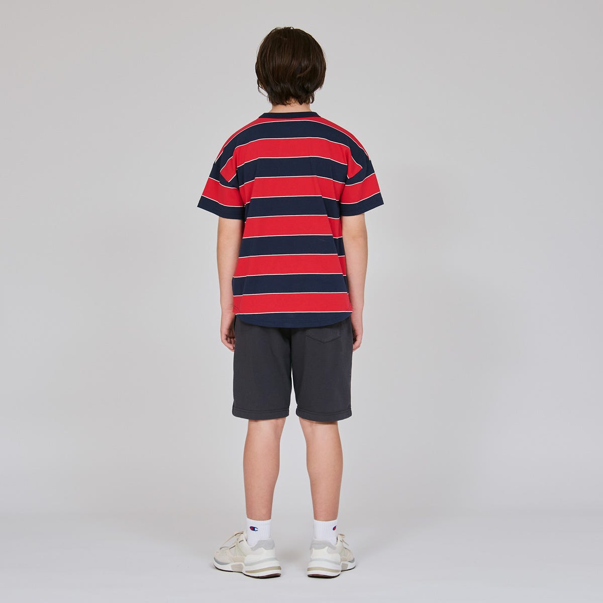 キッズ ボーダーショートスリーブTシャツ (CK-D323)