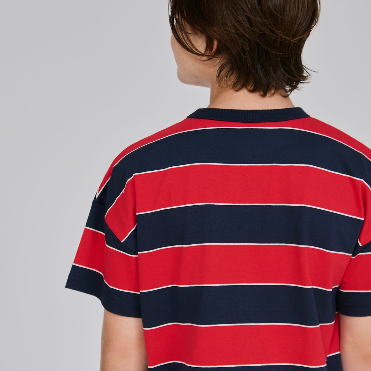 キッズ ボーダーショートスリーブTシャツ (CK-D323)