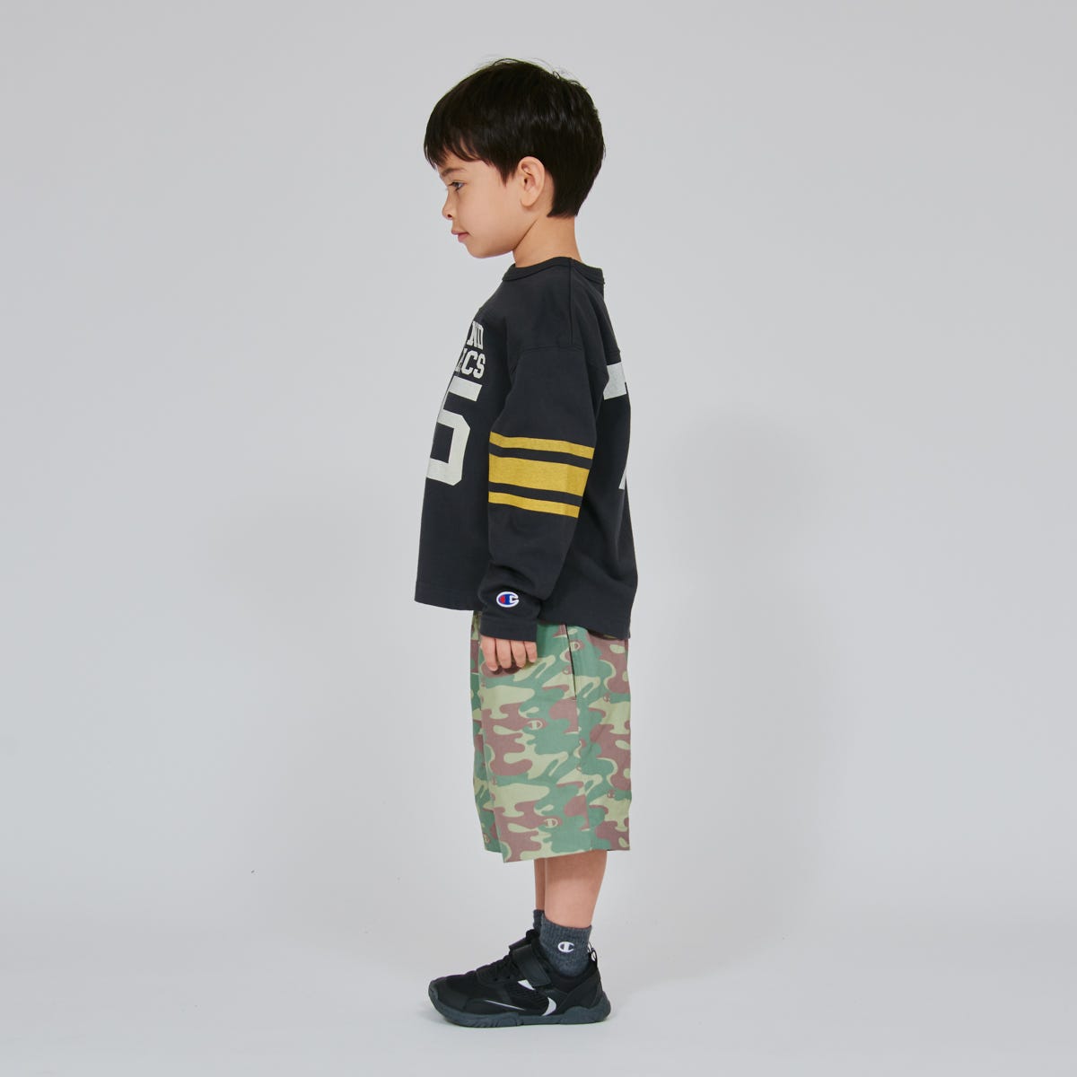 キッズ ロングスリーブフットボールTシャツ (CK-D401)