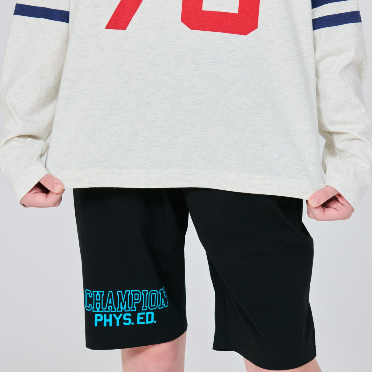 キッズ ロングスリーブフットボールTシャツ (CK-D401)