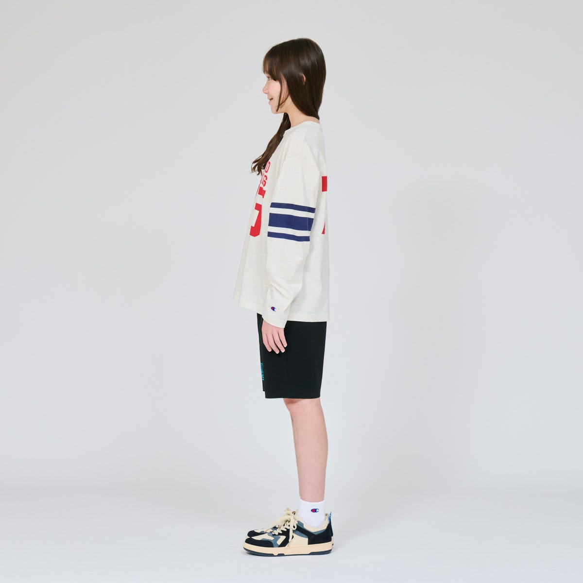 キッズ ロングスリーブフットボールTシャツ (CK-D401)