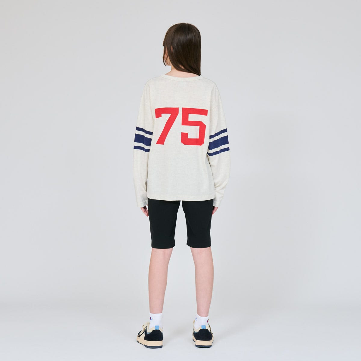 キッズ ロングスリーブフットボールTシャツ (CK-D401)