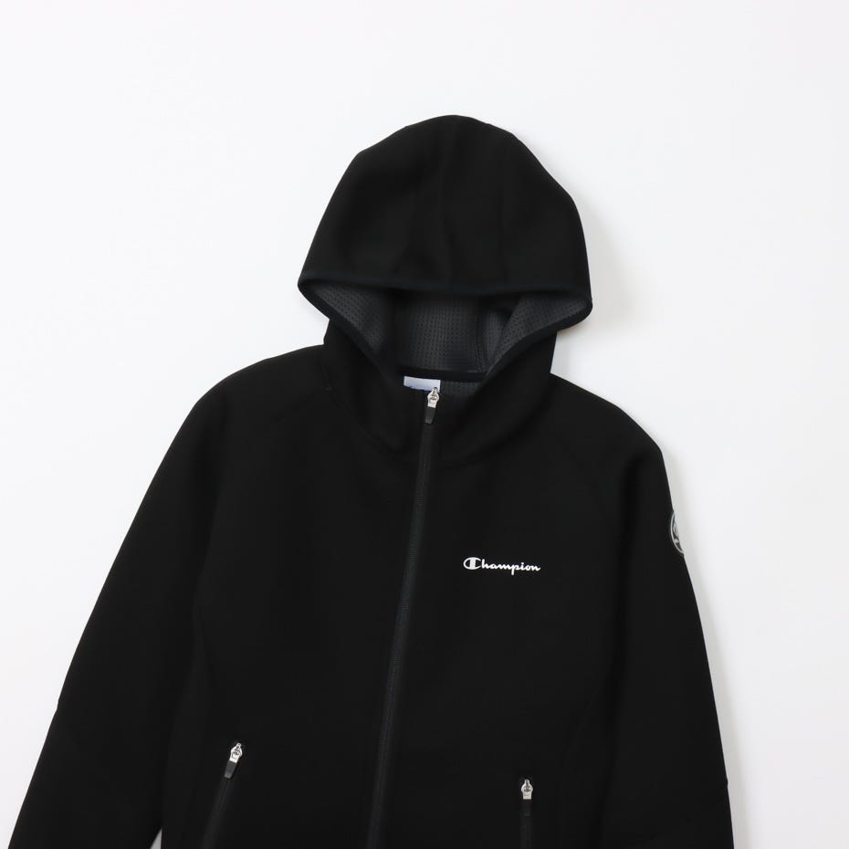 テックウィーブ 3LS ジップフーデッドスウェットシャツ