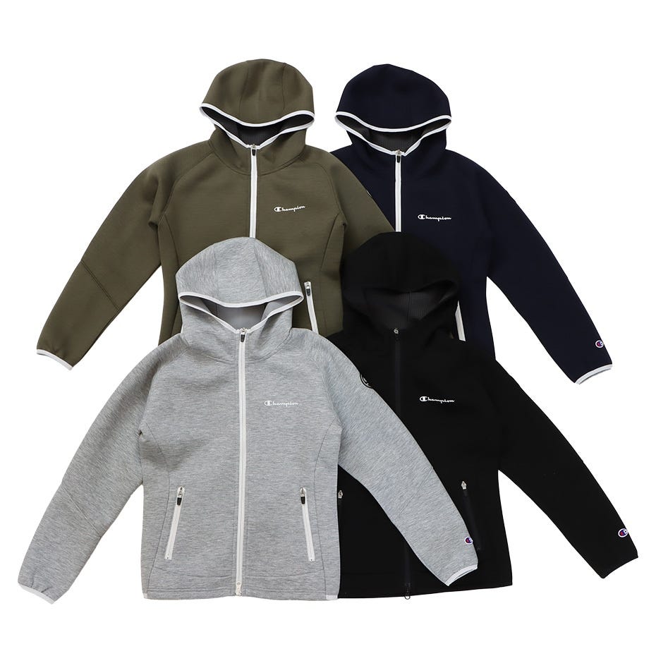 テックウィーブ 3LS ジップフーデッドスウェットシャツ
