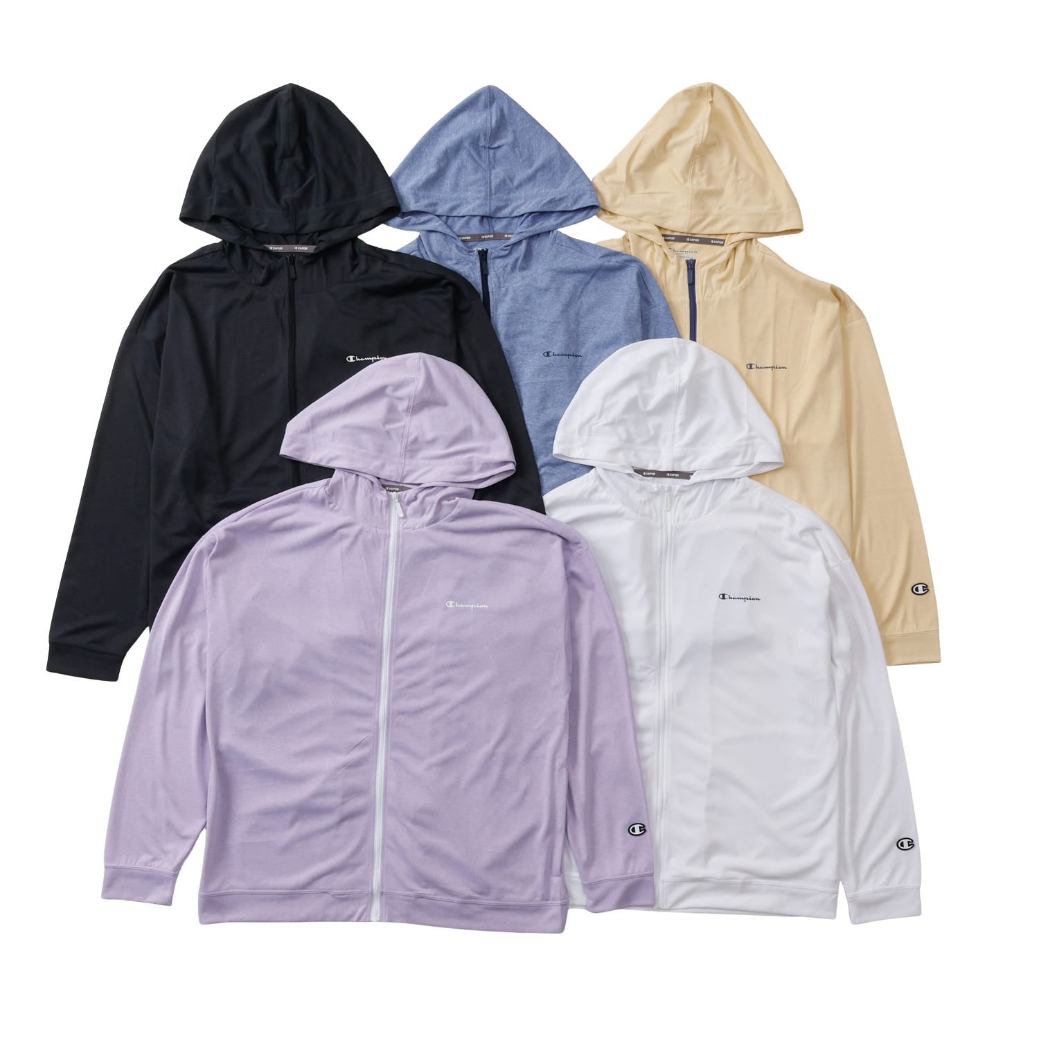 ジップフーデッドシャツ