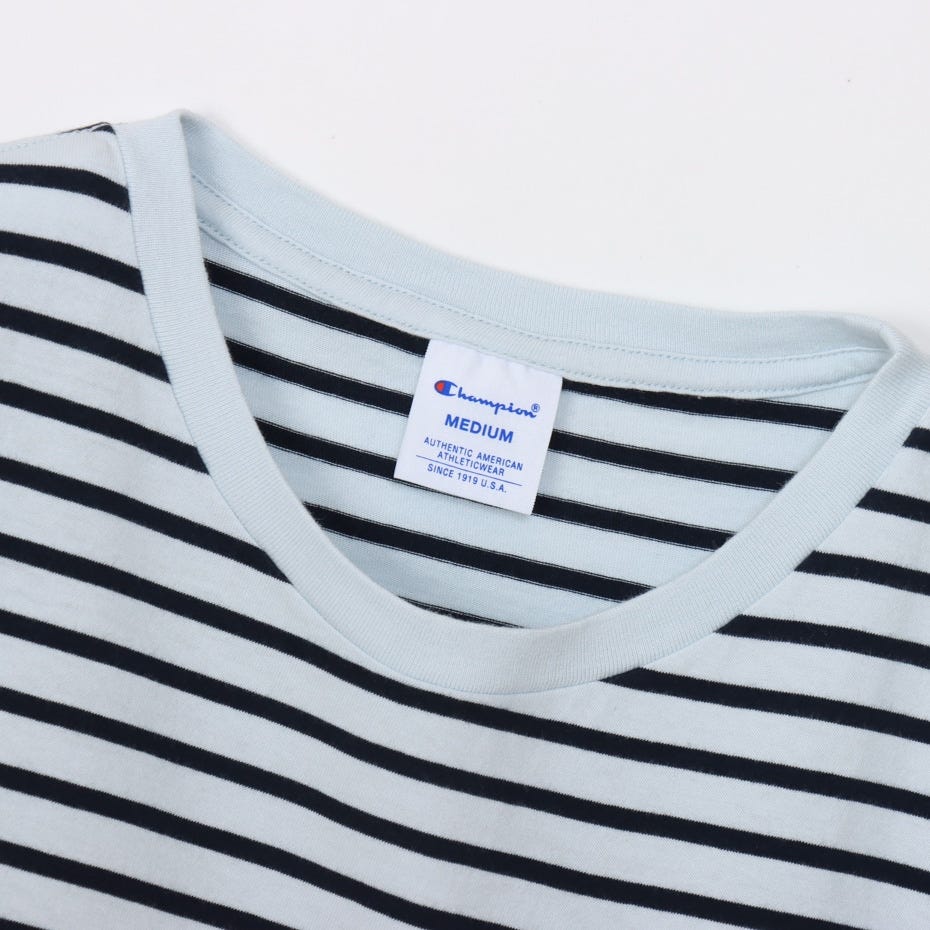 ボーダーショートスリーブポケットTシャツ (CW-X343)