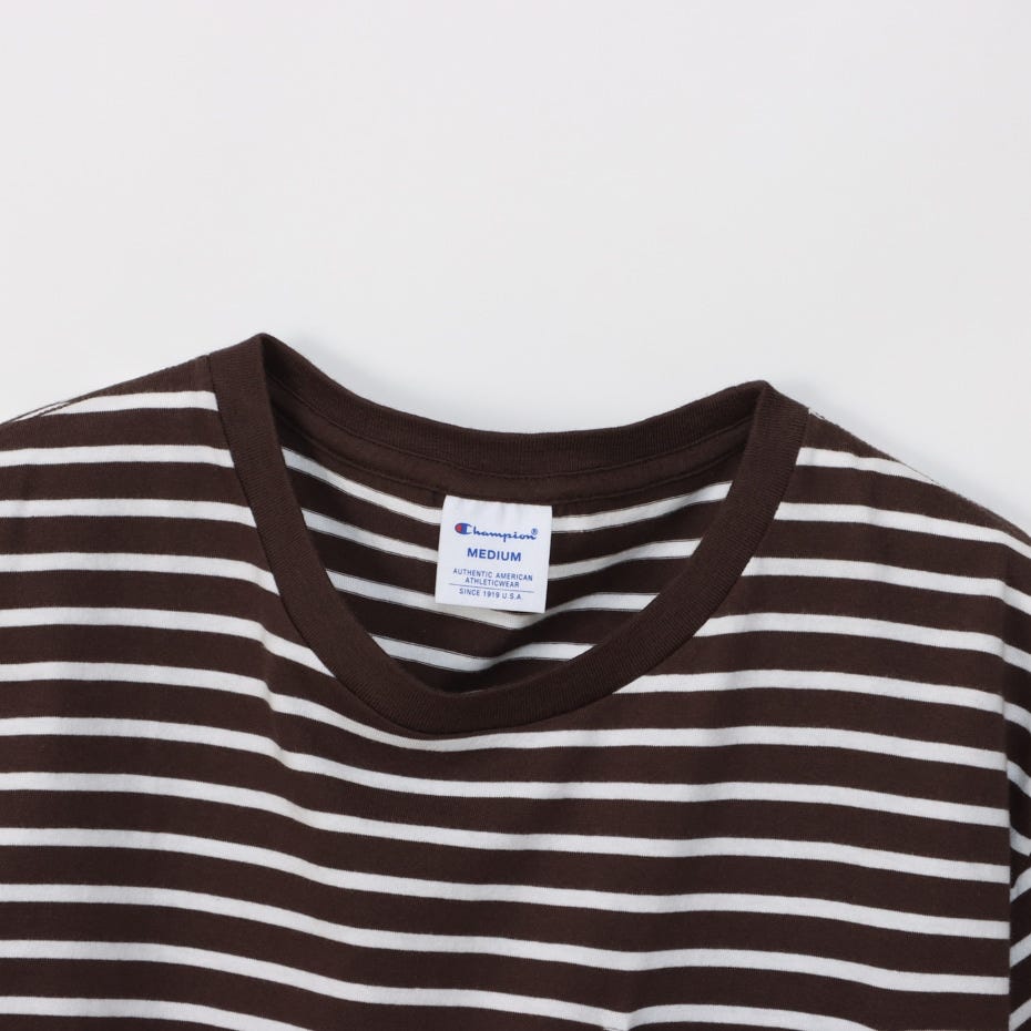 ボーダーショートスリーブポケットTシャツ (CW-X343)