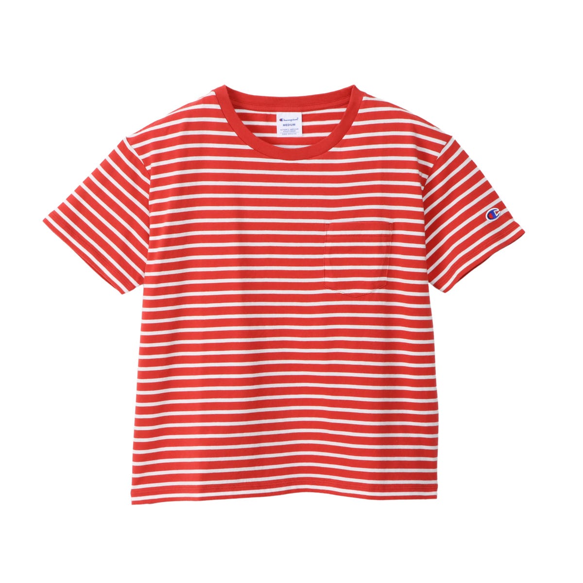 ボーダーショートスリーブポケットTシャツ (CW-X343)