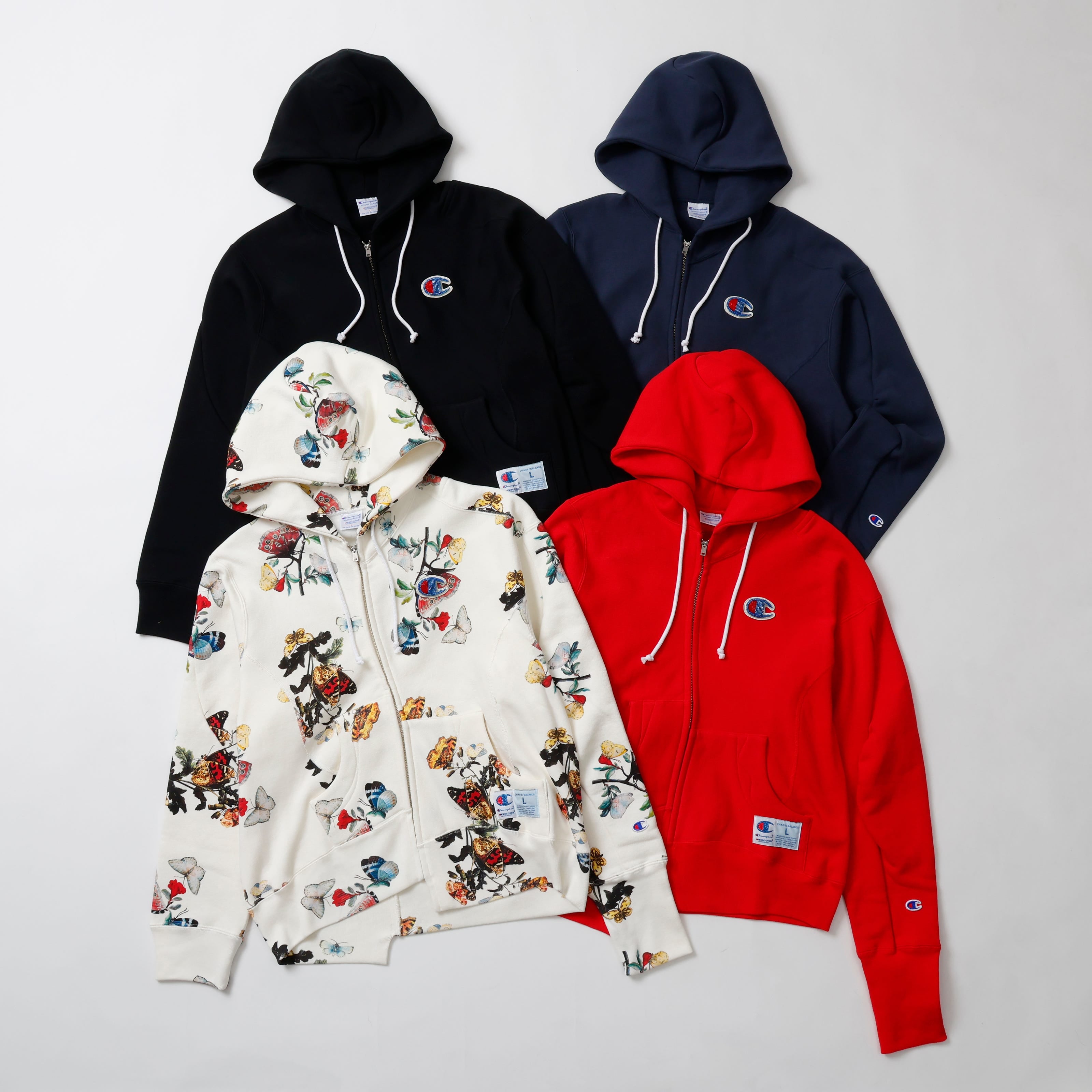 【キャンペーン対象外】Champion × UNDERCOVER リバースウィーブ(R) ジップフーデッドスウェットシャツ(CWSC123)