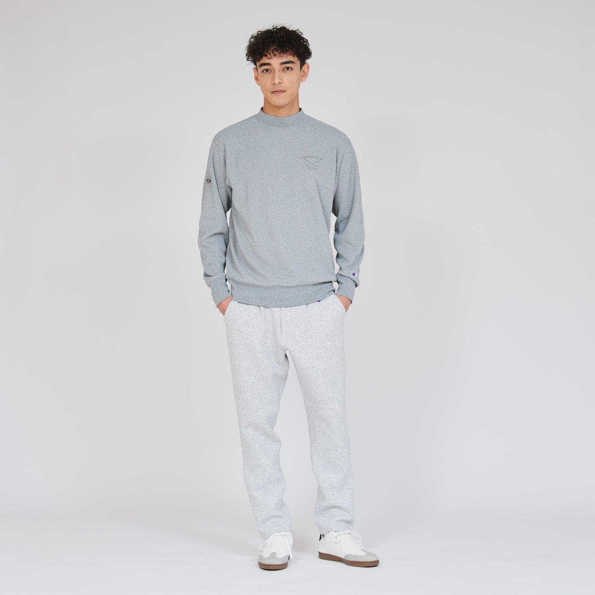 ロングスリーブモックネックシャツ (C3-EG403)