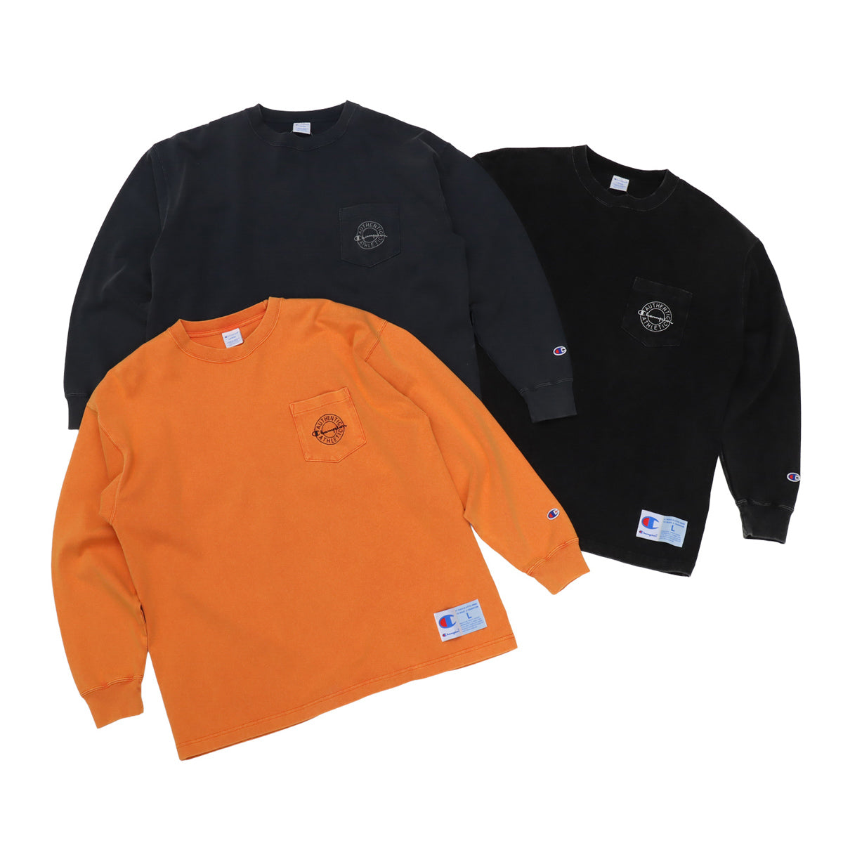 ロングスリーブポケットTシャツ (C3-E412)