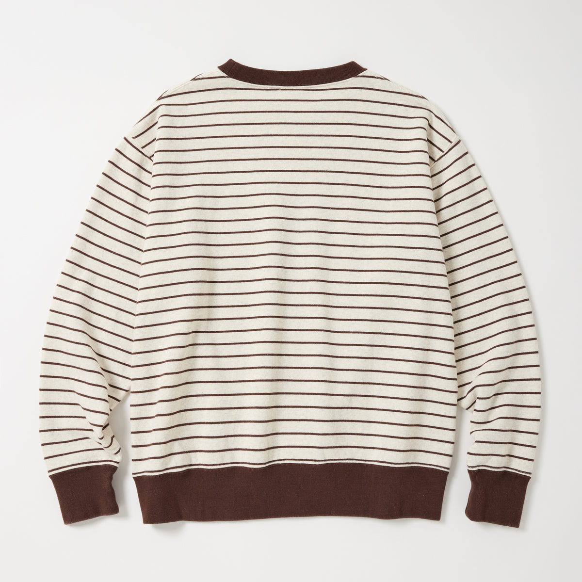BORDER CREW NECK SWEATSHIRT