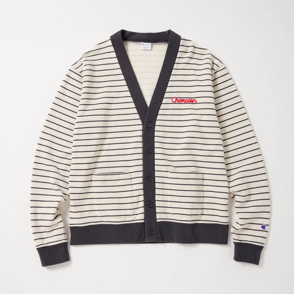 BORDER SWEAT CARDIGAN