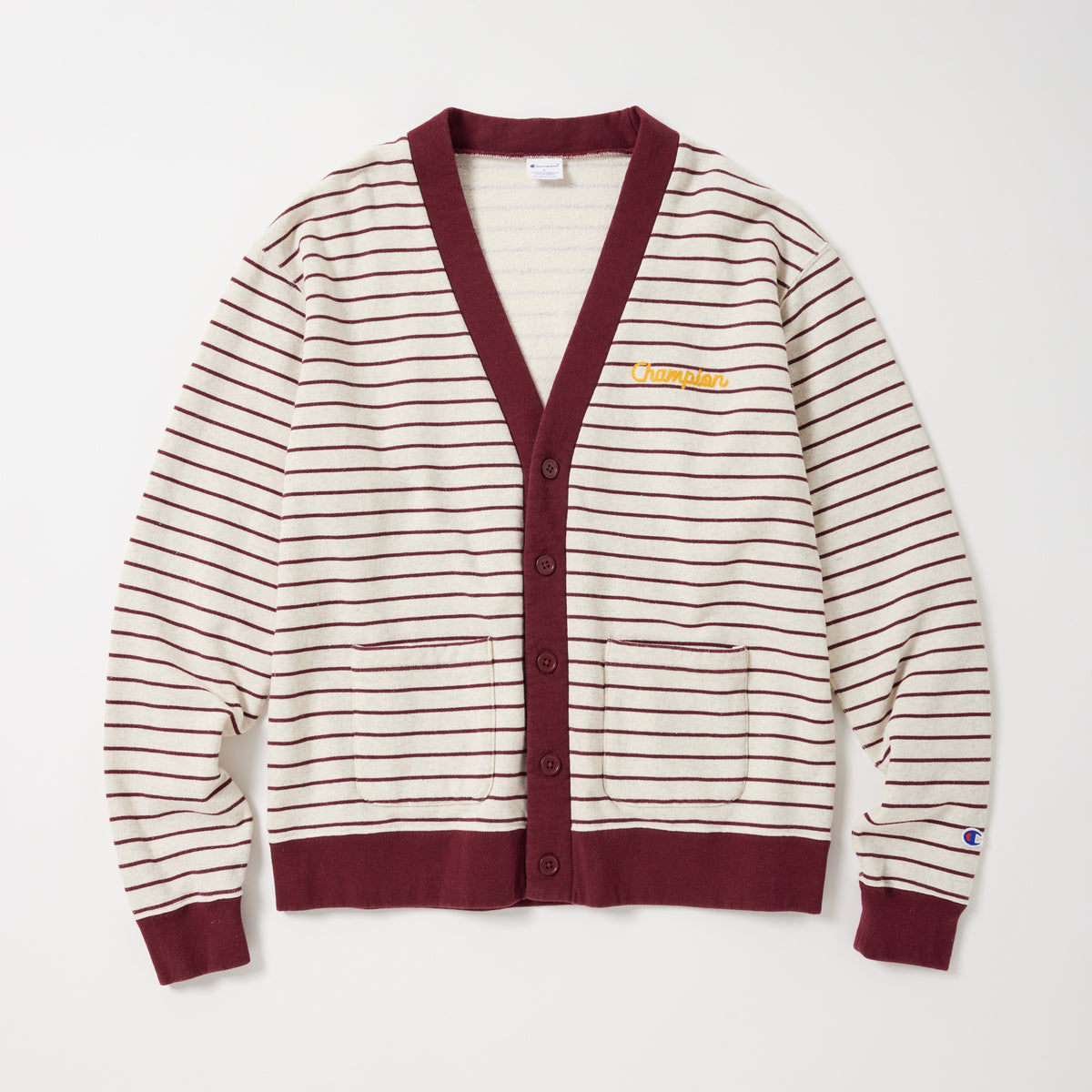 BORDER SWEAT CARDIGAN