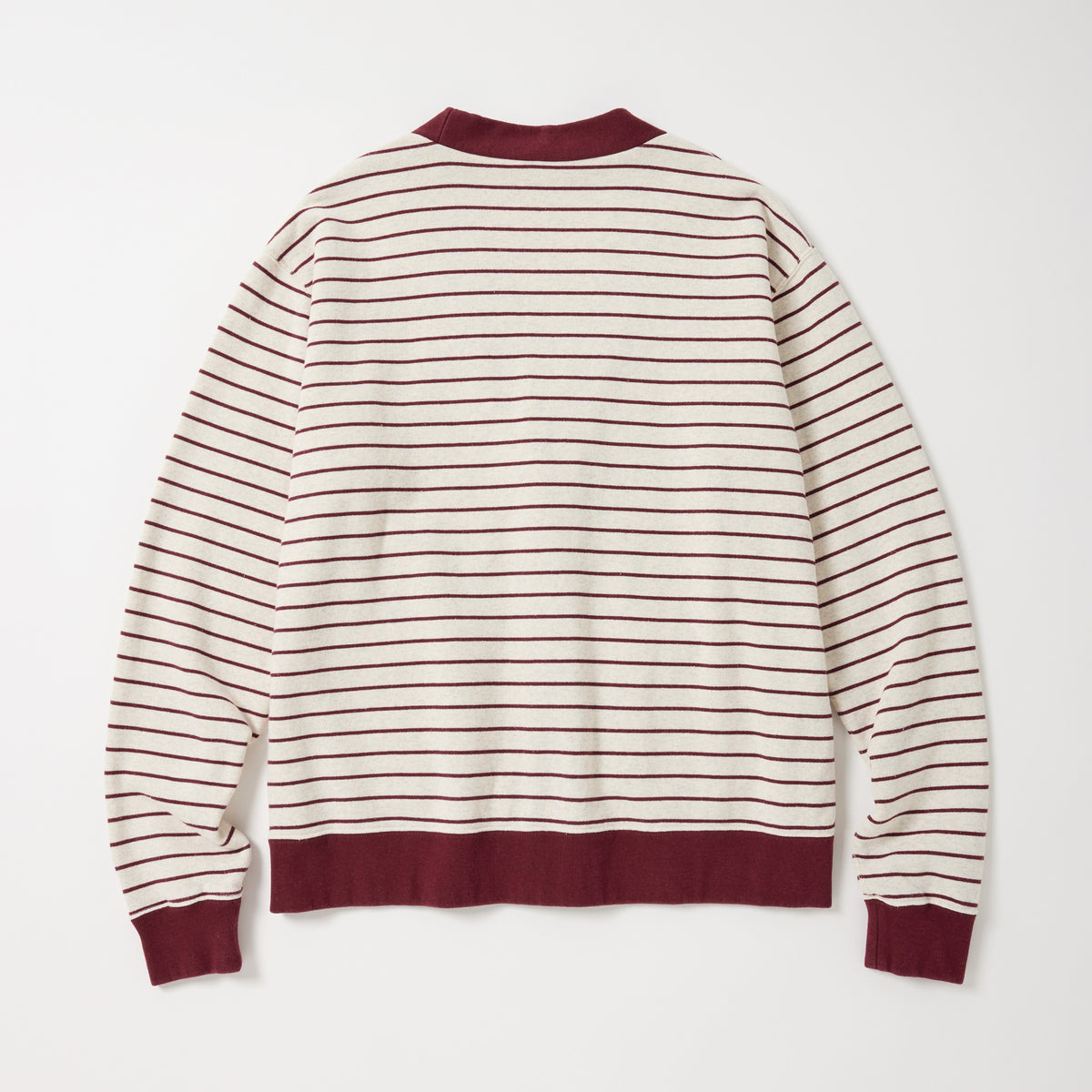 BORDER SWEAT CARDIGAN