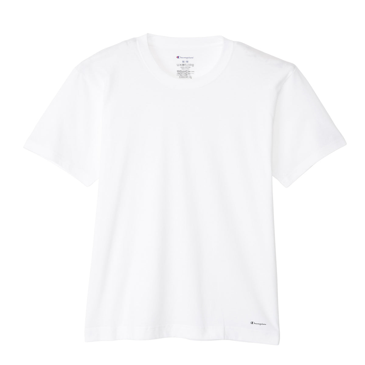 2PリングスパンクルーネックTシャツ (CM1-B701P)