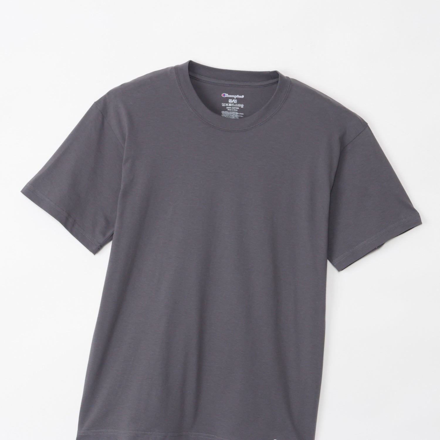 2PリングスパンクルーネックTシャツ (CM1-B701P)