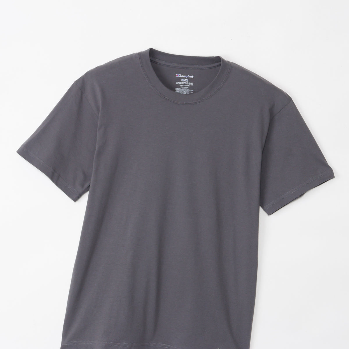 2PリングスパンクルーネックTシャツ (CM1-B701P)