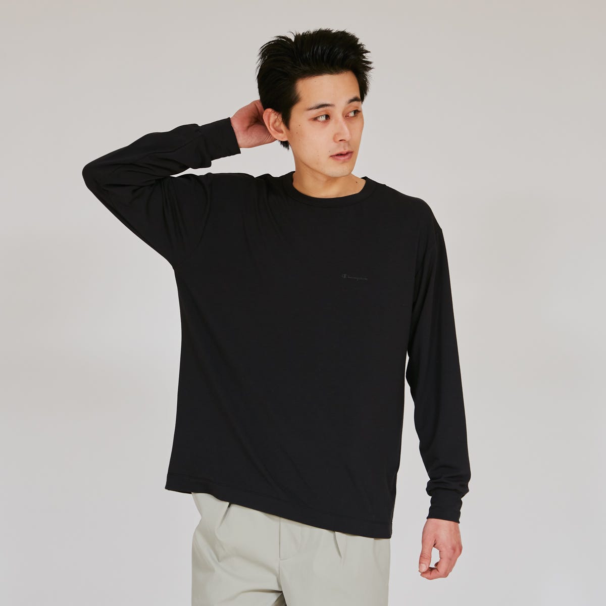 ロングスリーブTシャツ (C3-C401)-【チャンピオン公式】