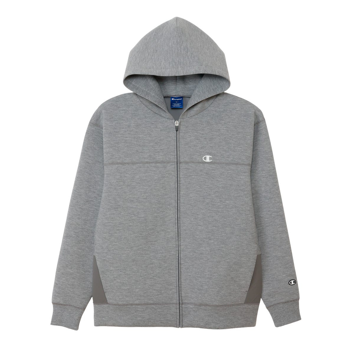 テックウィーブ 3LS ジップフーデッドスウェットシャツ