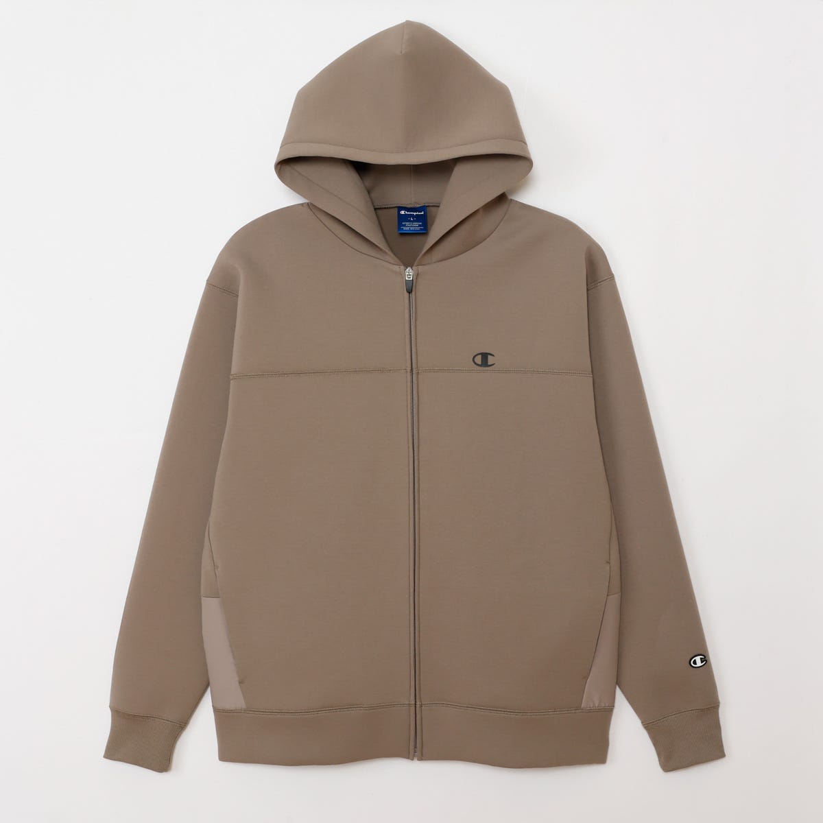 テックウィーブ 3LS ジップフーデッドスウェットシャツ