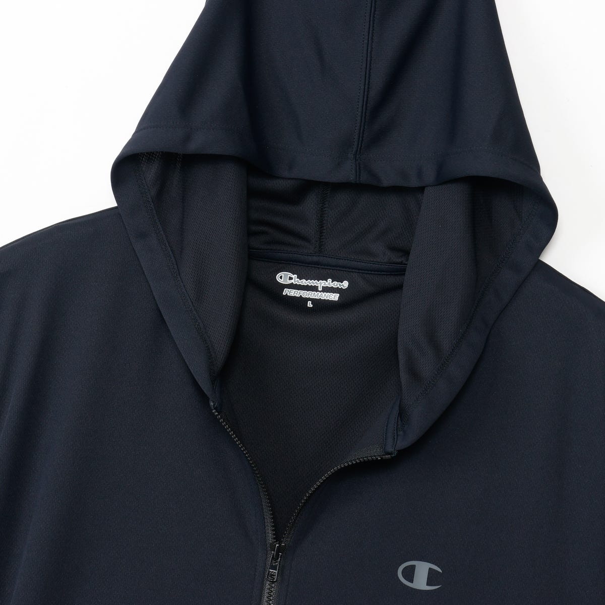 ジップフーデッドシャツ