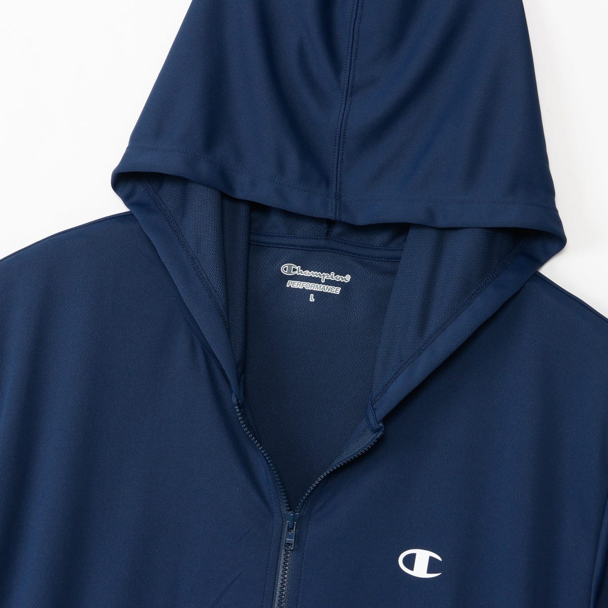 ジップフーデッドシャツ