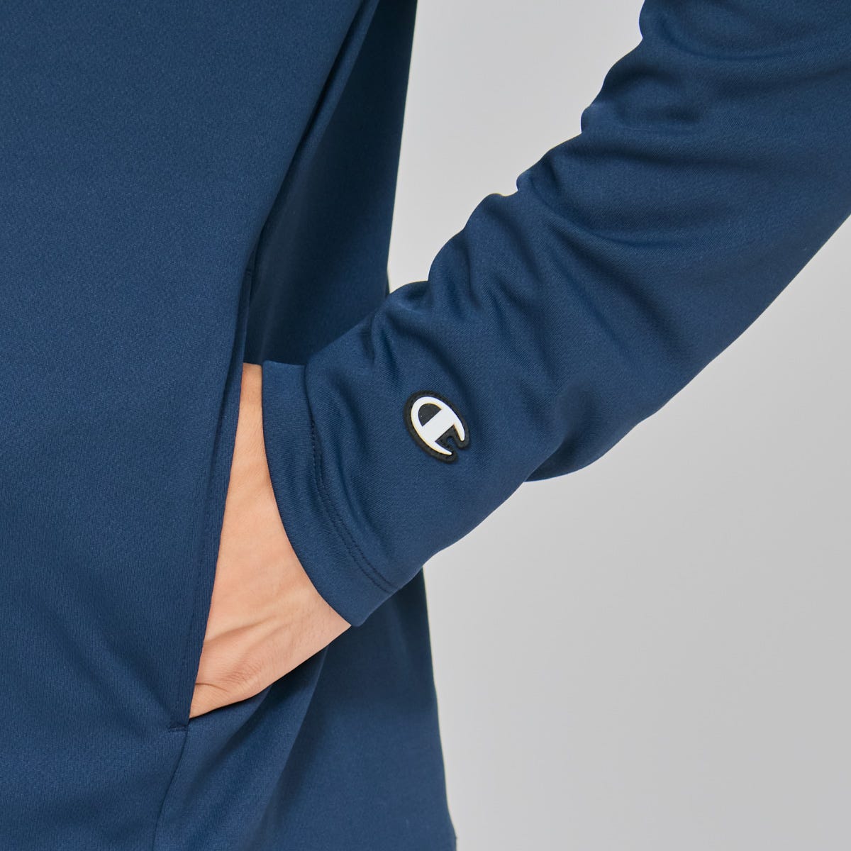 ジップフーデッドシャツ