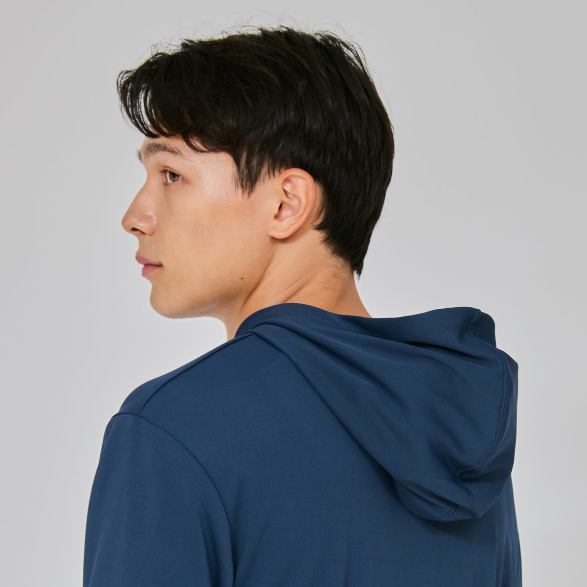 ジップフーデッドシャツ