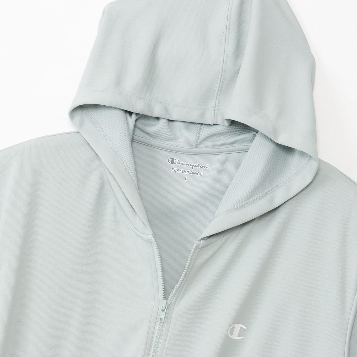 ジップフーデッドシャツ