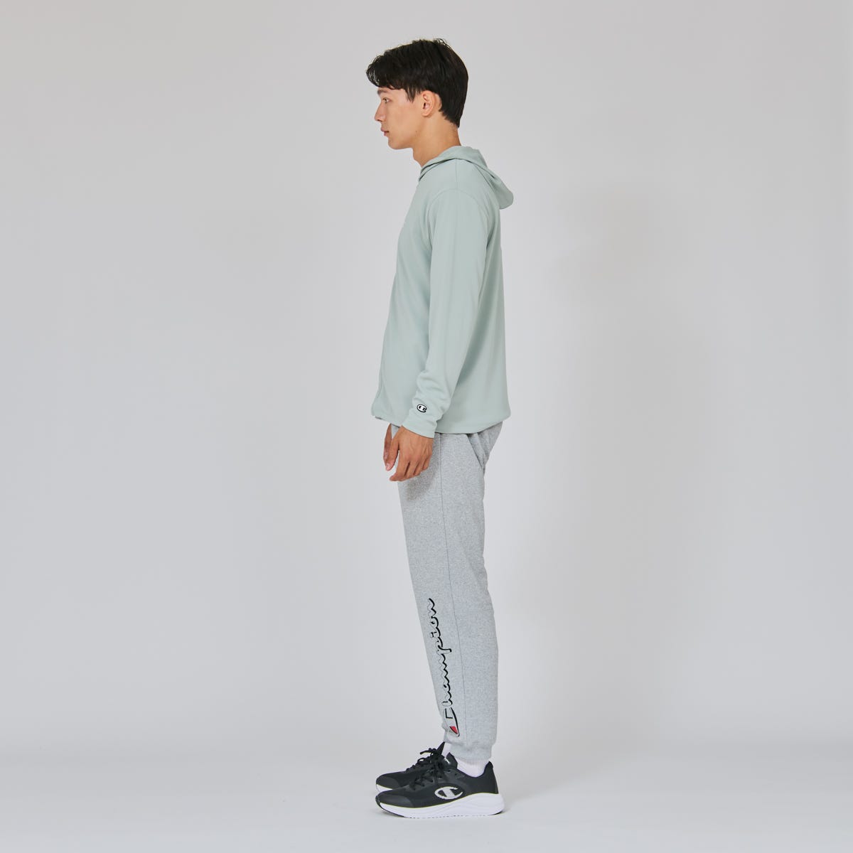 ジップフーデッドシャツ