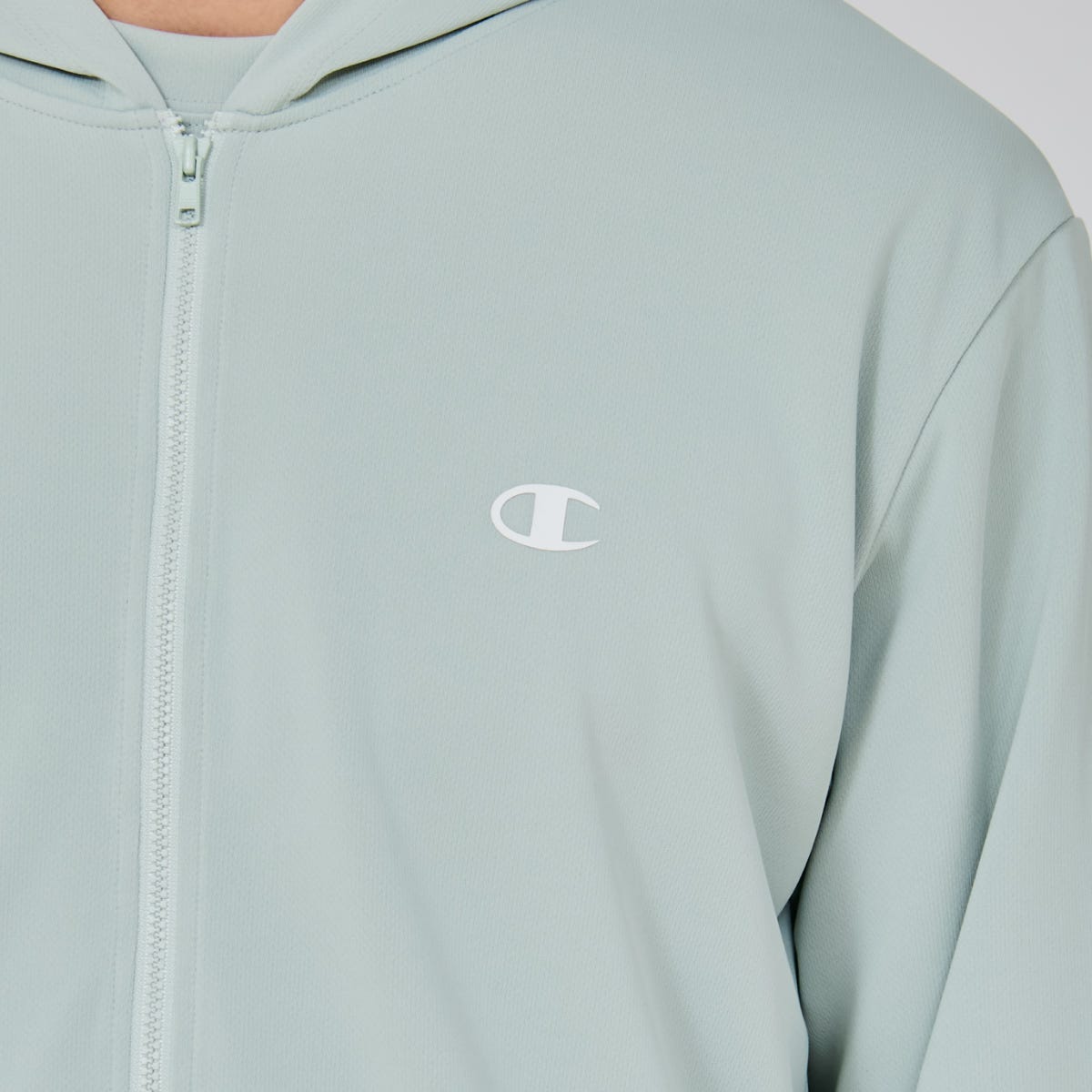 ジップフーデッドシャツ