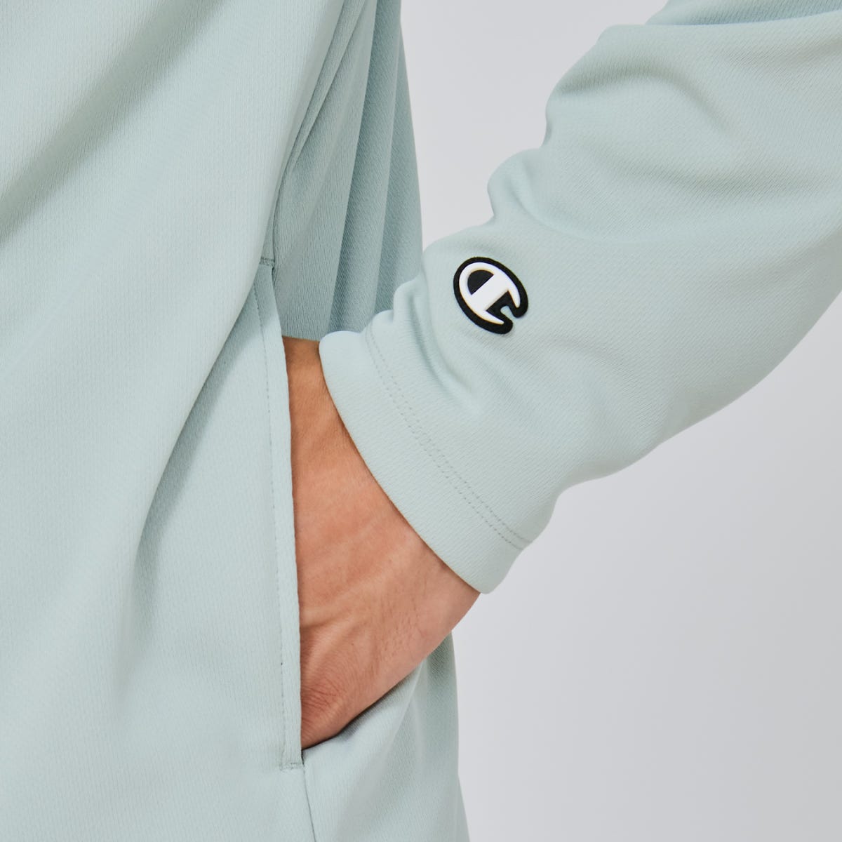 ジップフーデッドシャツ