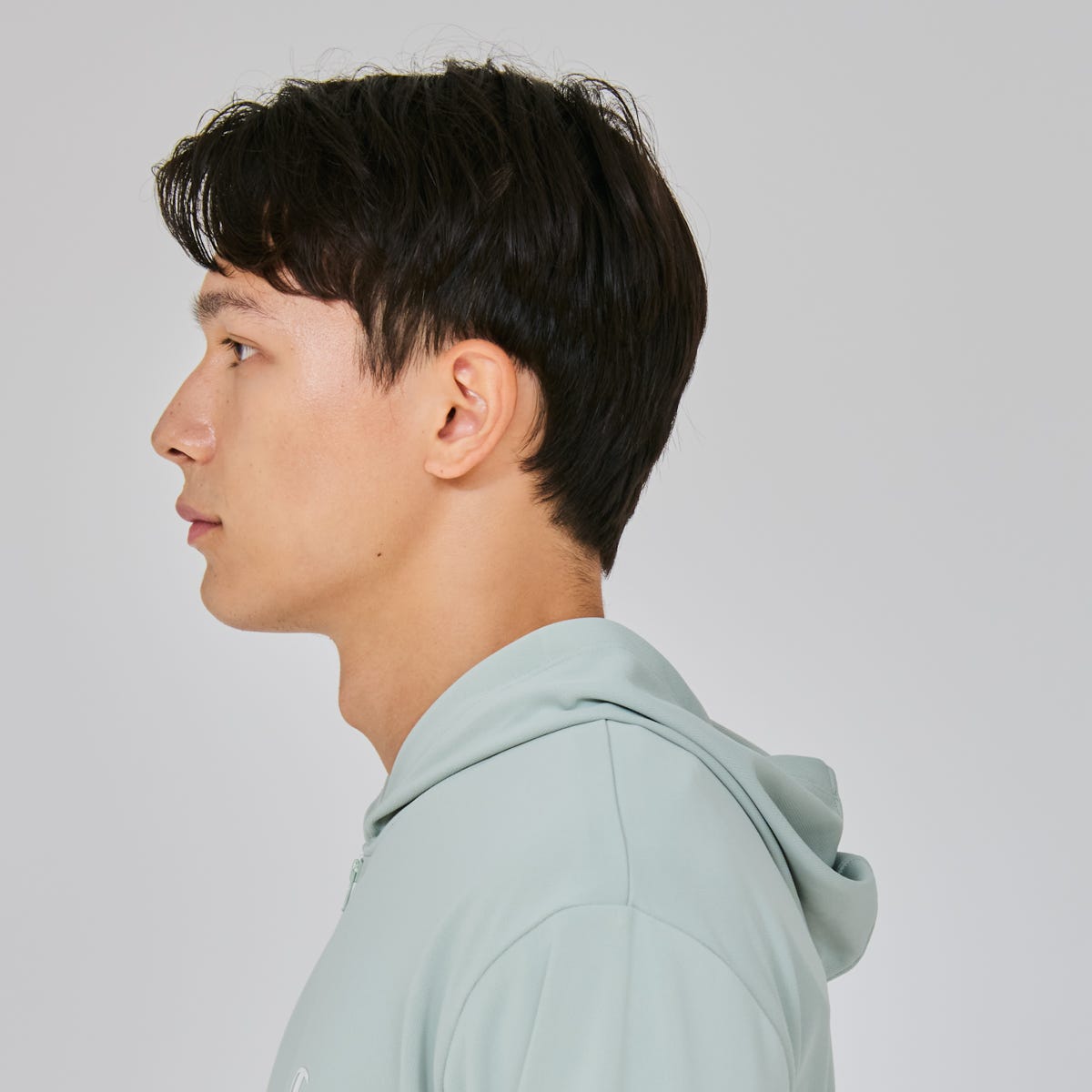 ジップフーデッドシャツ