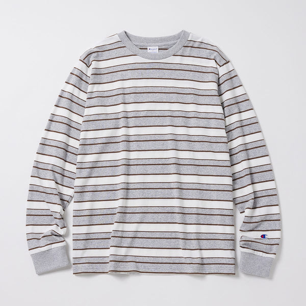 ロングスリーブボーダーTシャツ (C8-C403)-【チャンピオン公式】