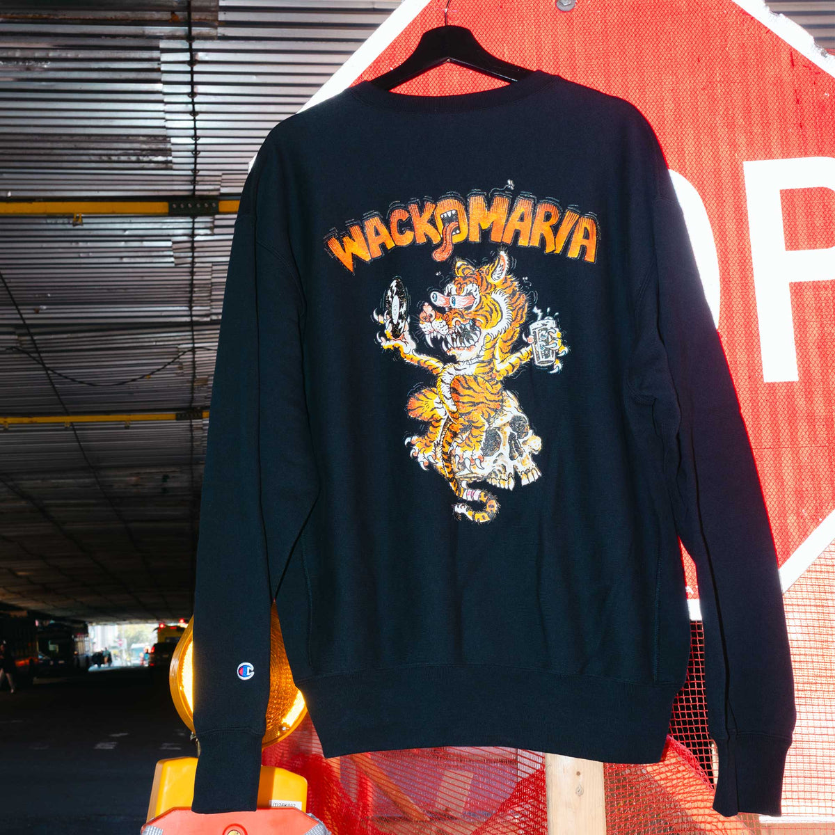 Champion × WACKO MARIA リバースウィーブ(R) クルーネックスウェットシャツ (C8-E042)
