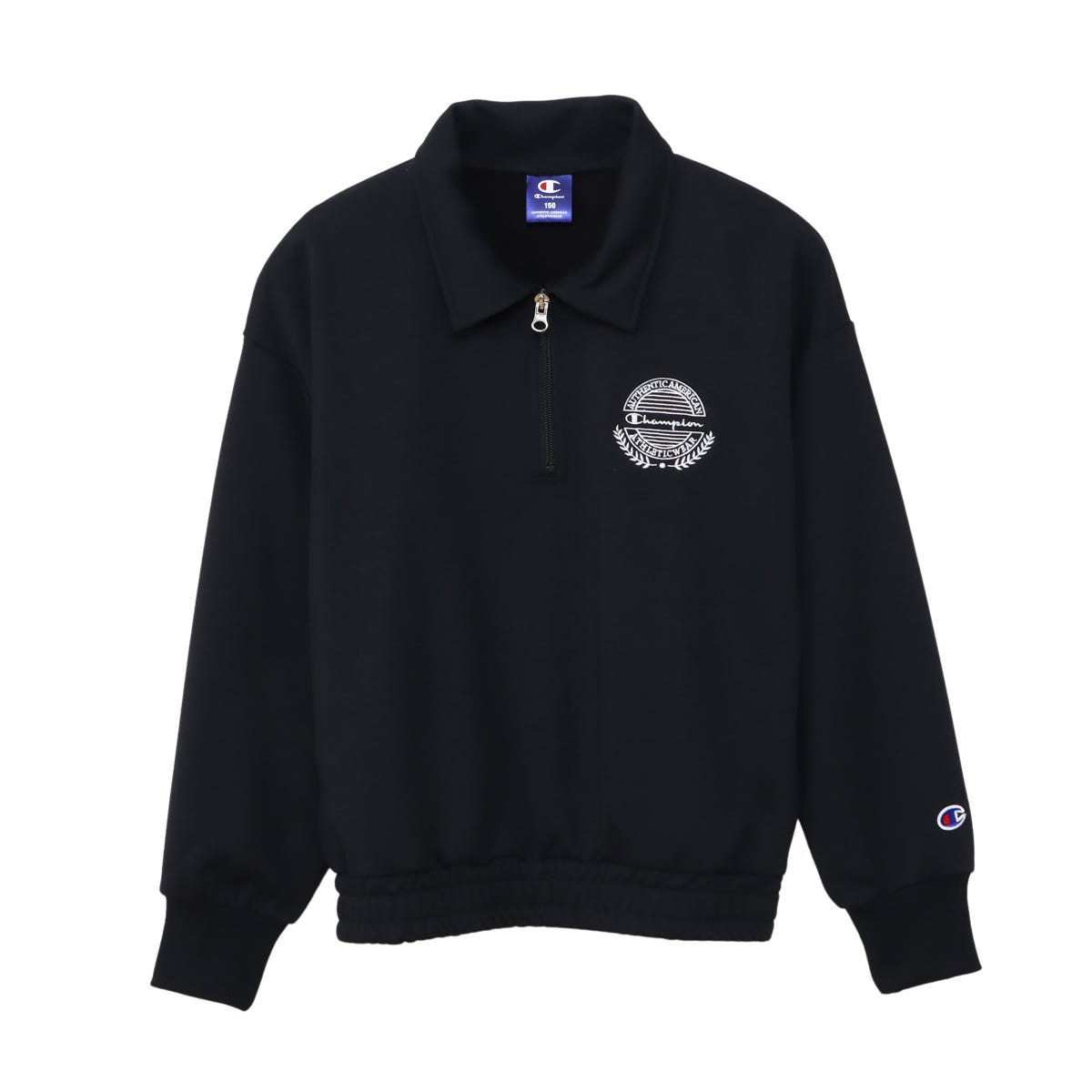 ハーフジップスウェットシャツ