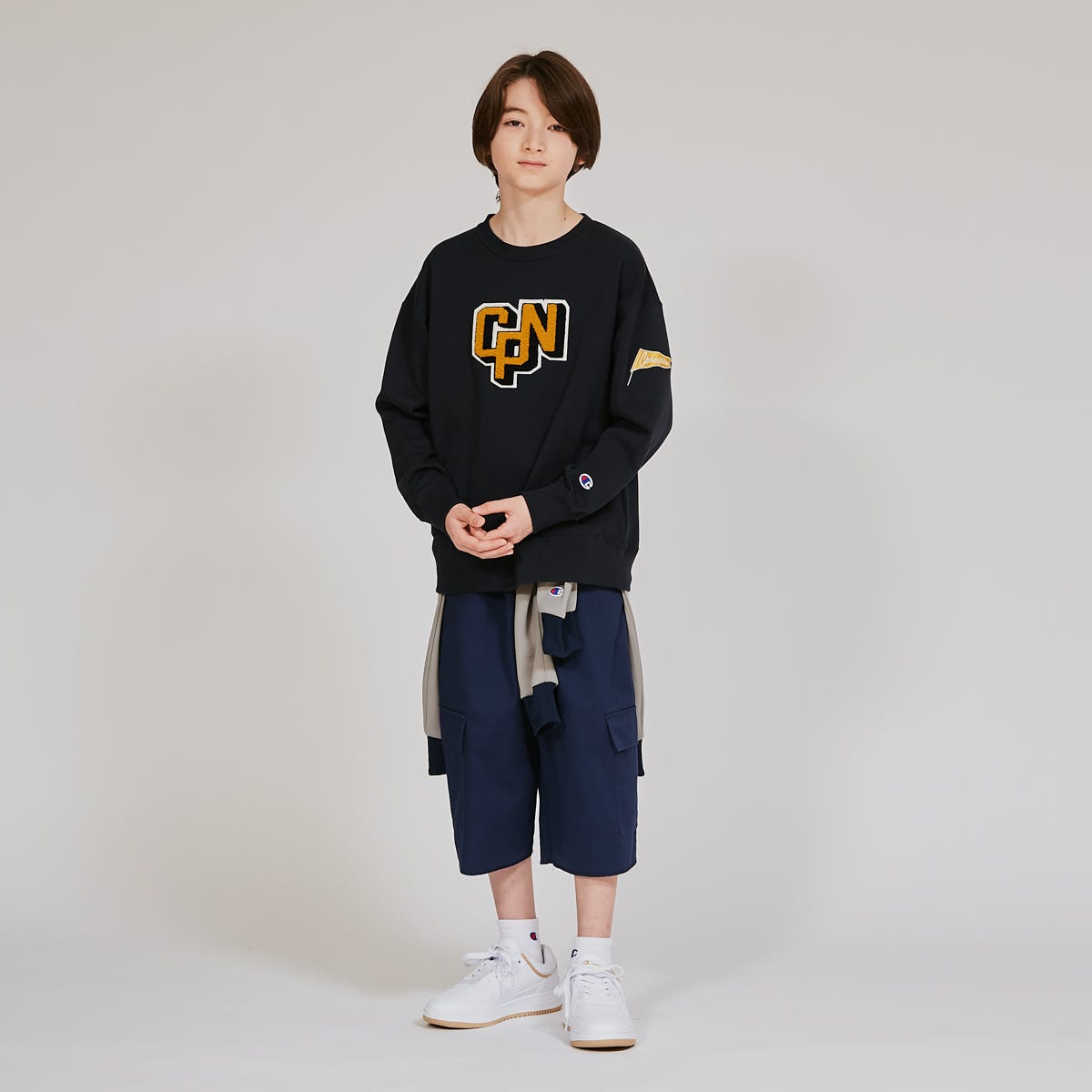 クルーネックスウェットシャツ