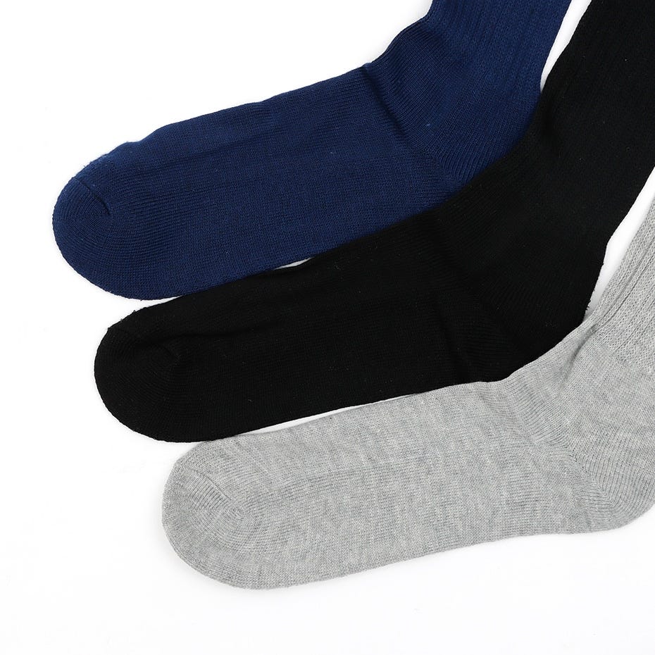 3足組 フルレングスソックス【ハーフパイル】