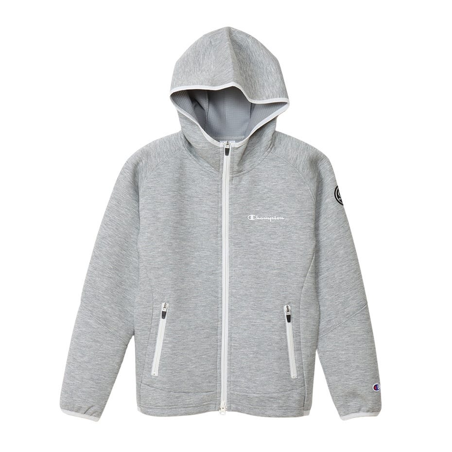 テックウィーブ 3LS ジップフーデッドスウェットシャツ