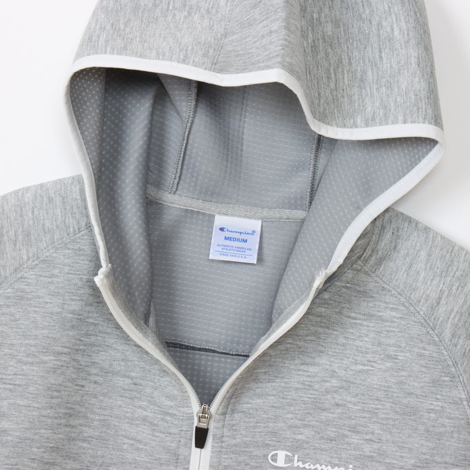 テックウィーブ 3LS ジップフーデッドスウェットシャツ