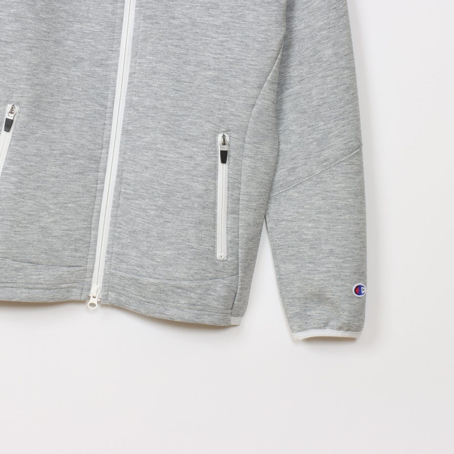 テックウィーブ 3LS ジップフーデッドスウェットシャツ